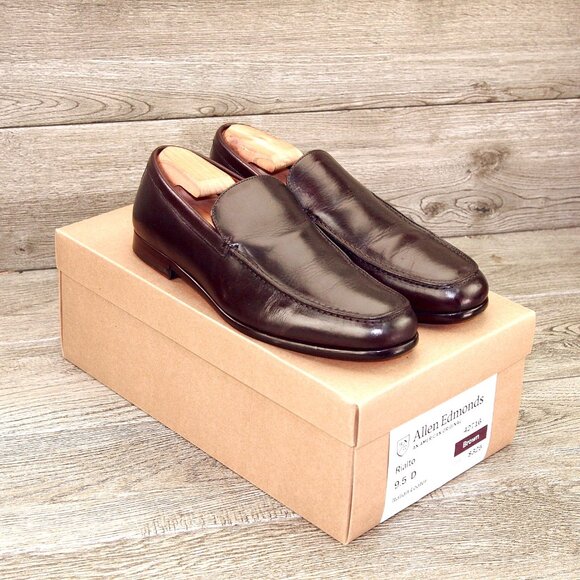Allen Edmonds RIALTO Italian Loafer 9.5 D Brown * add $15  display picture 2